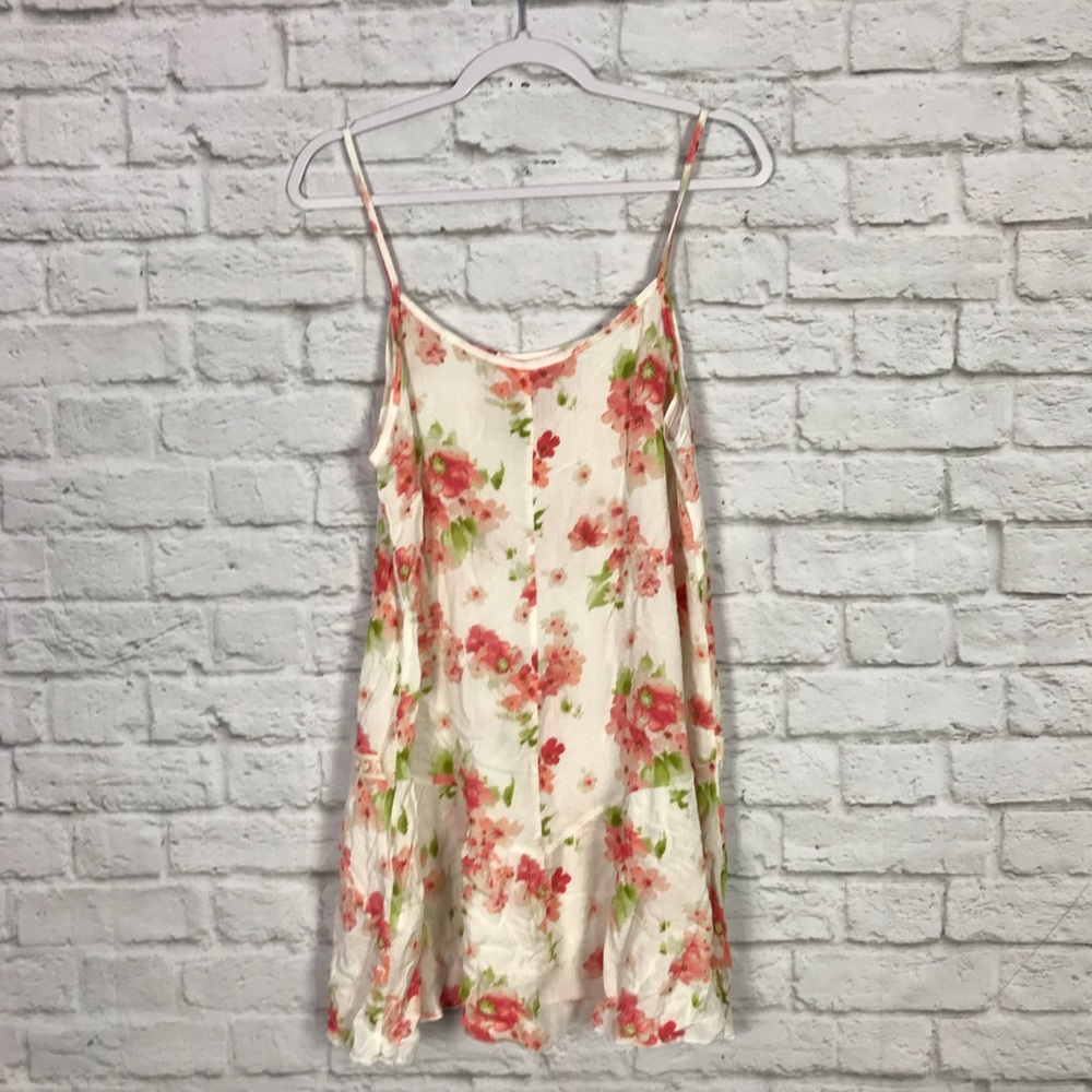 Orange Creek Floral Crochet Lace LongLine TankTop - Picture 2 of 6